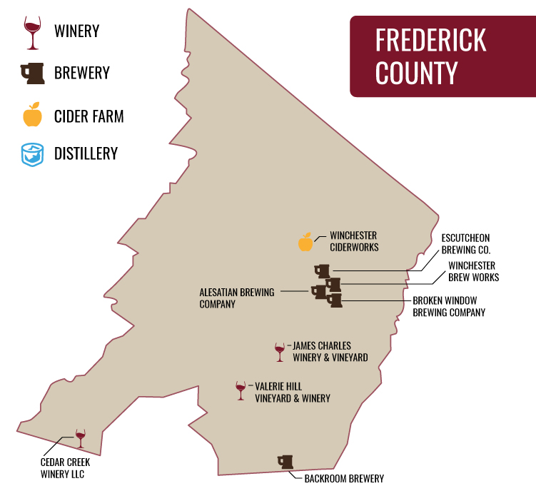 Frederick County Map