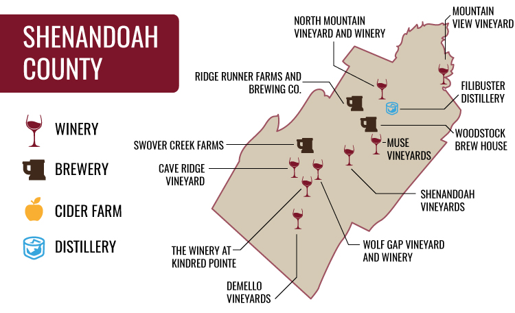 Shenandoah County Map